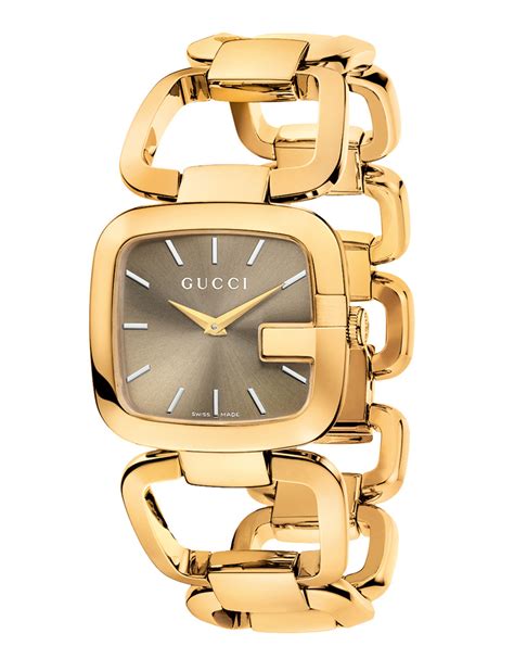 womens square gucci watch|Gucci gold women's watch.